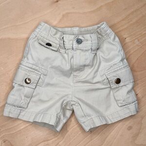 Polo Ralph Lauren Chino Shorts Baby Boys Beige Khaki Cargo Casual Size 12 Mo